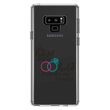 DistinctInk® Clear Shockproof Hybrid Case for Apple iPhone / Samsung Galaxy / Google Pixel - To Have & To Hold Wedding Rings