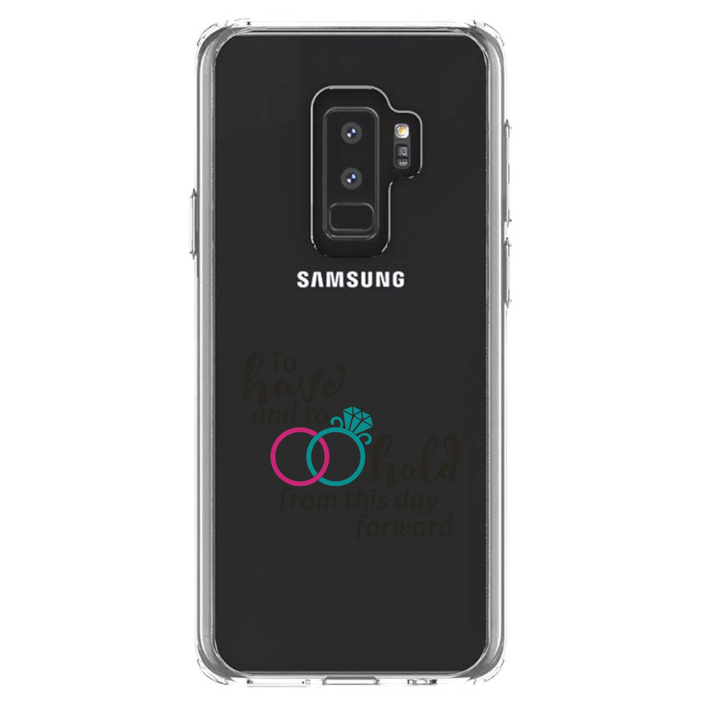 To Have & To Hold Wedding Rings Clear Shockproof iPhone Case, view 20