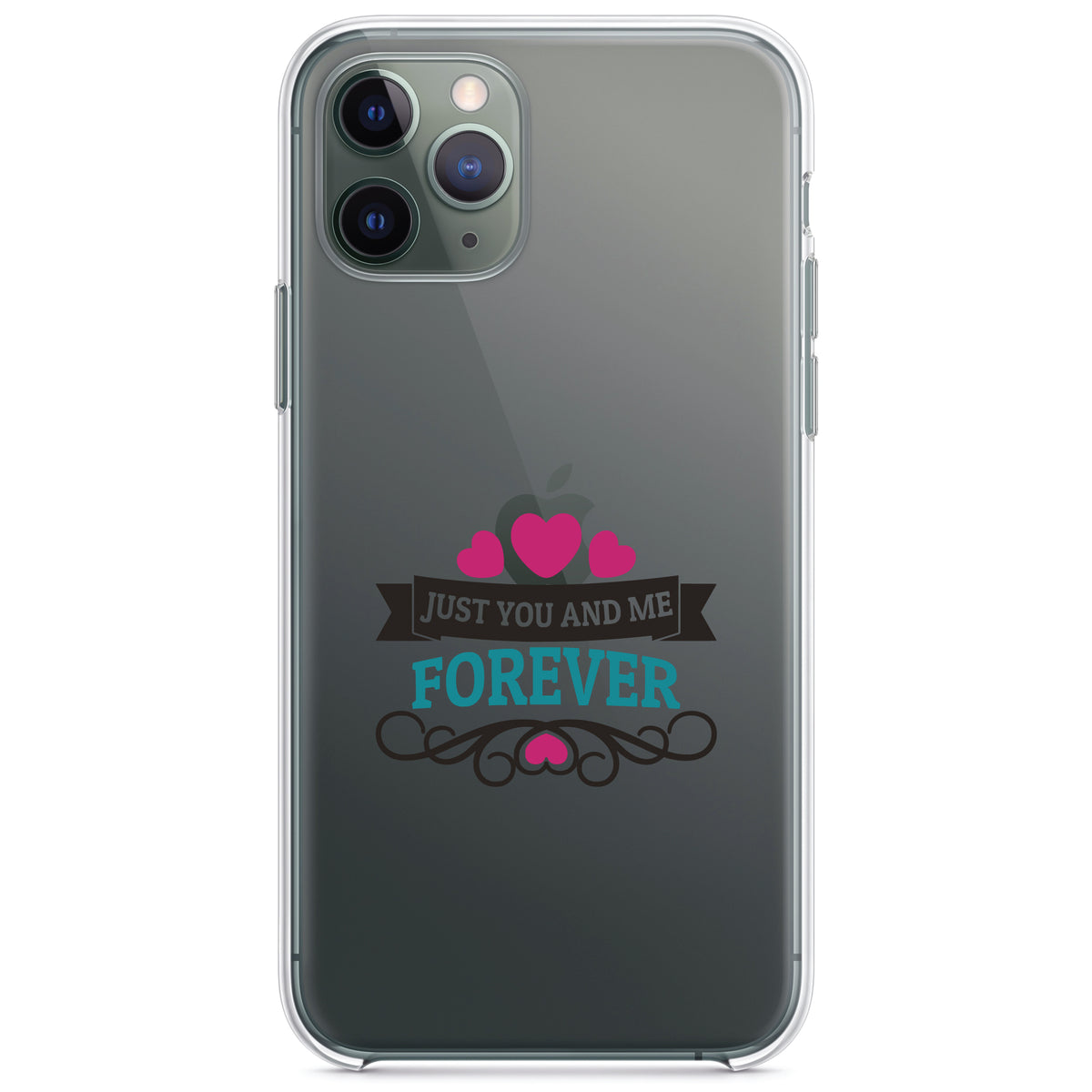 Just You And Me Forever Clear Shockproof iPhone Case