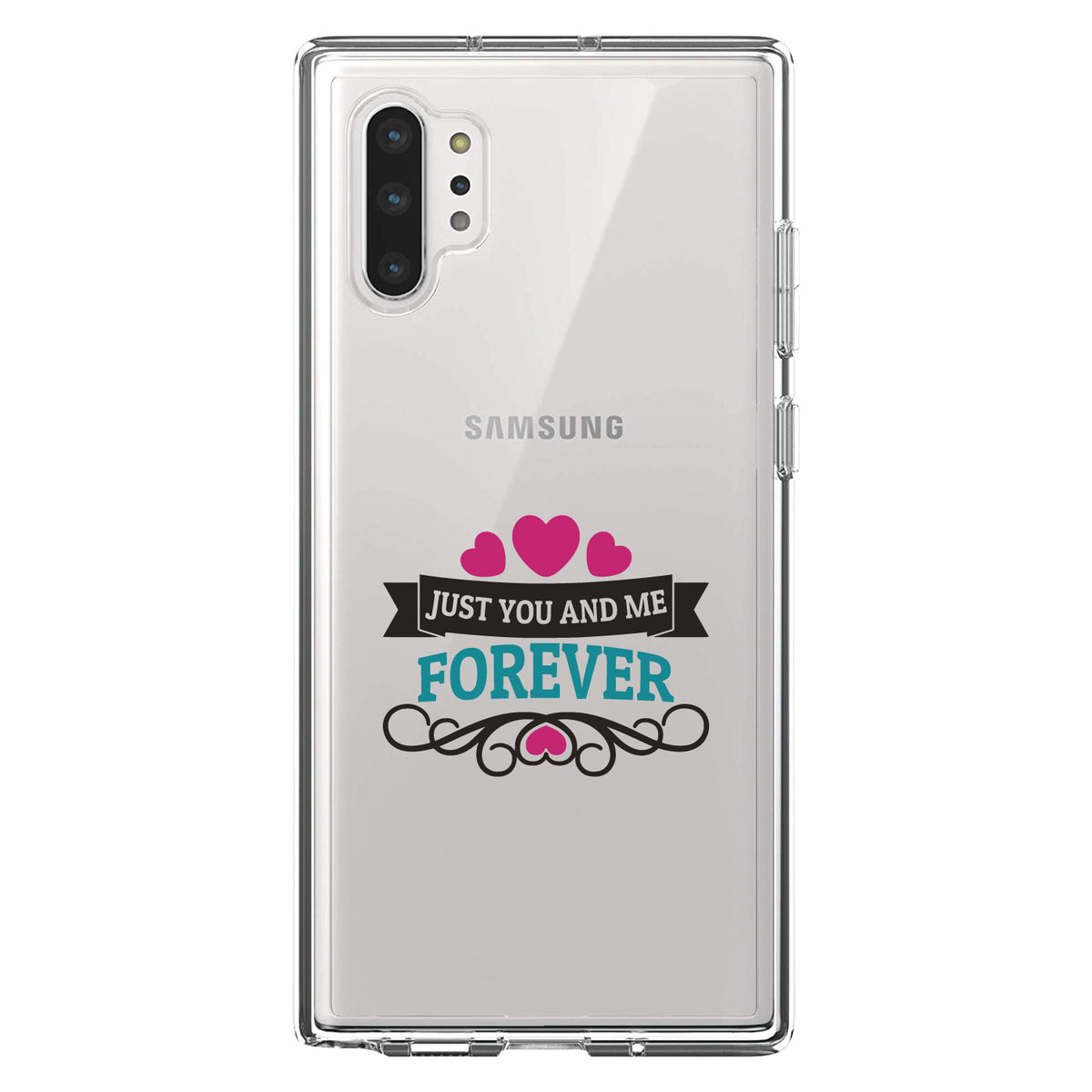 Just You And Me Forever Clear Shockproof iPhone Case, view 10