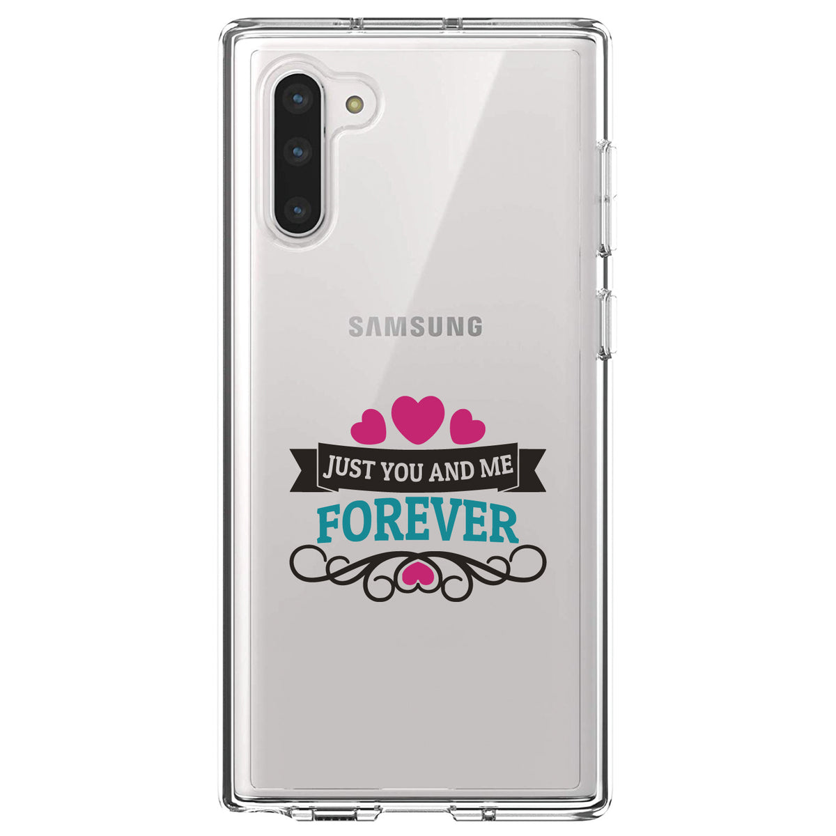 Just You And Me Forever Clear Shockproof iPhone Case, view 9