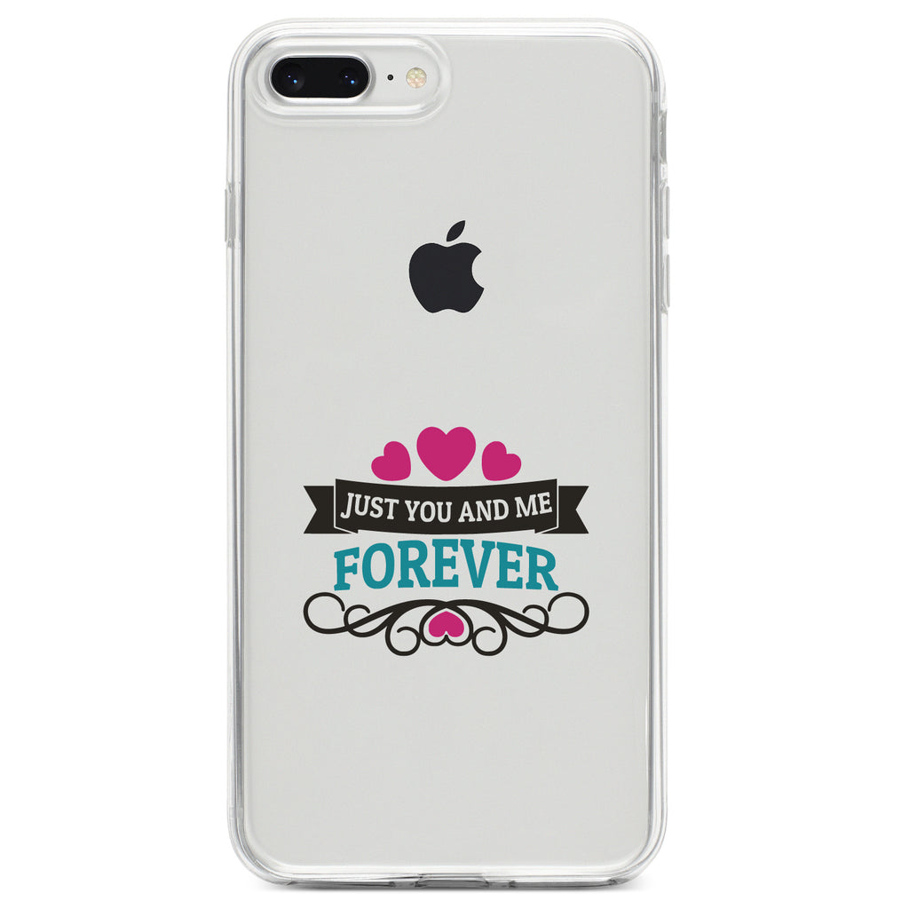 Just You And Me Forever Clear Shockproof iPhone Case, view 6