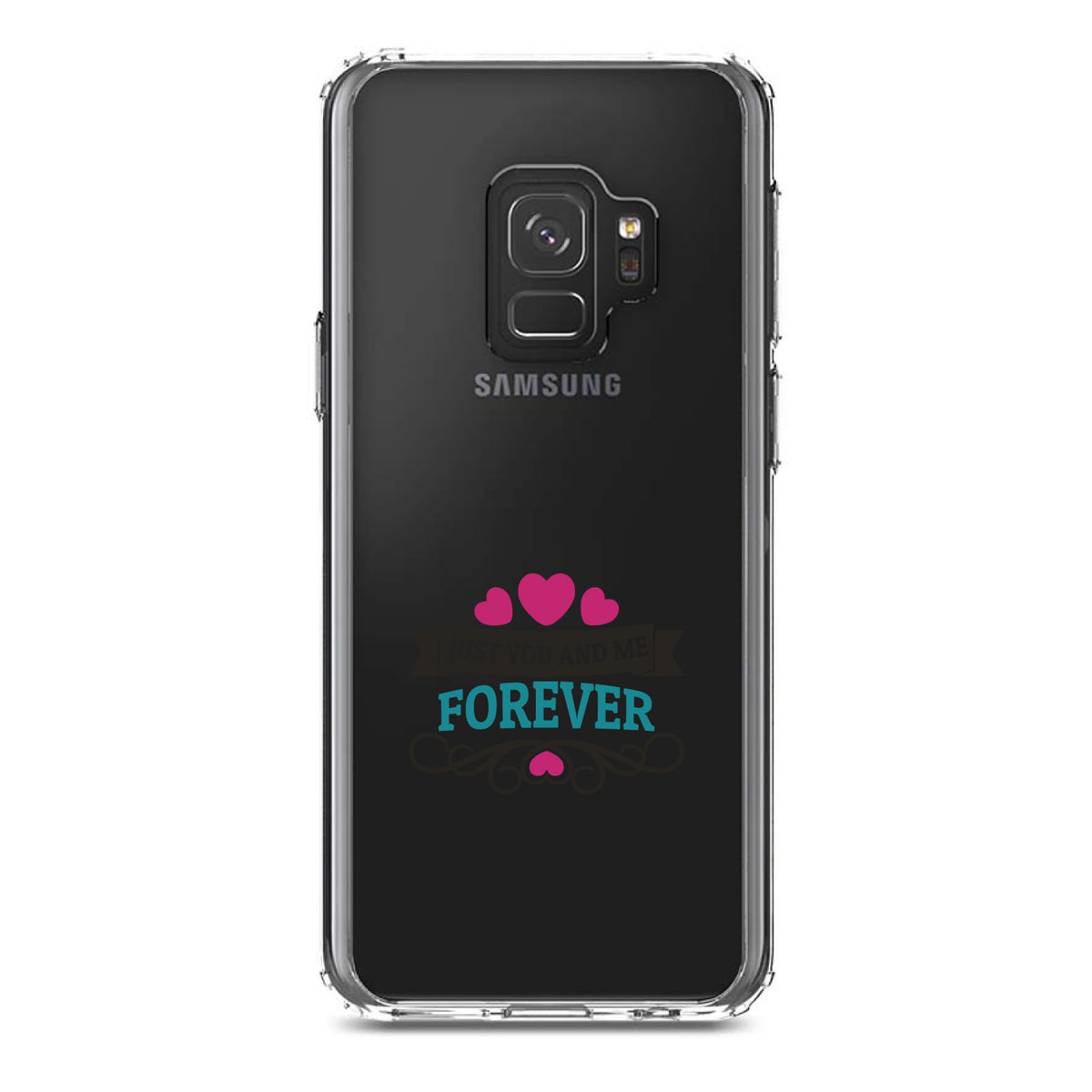 Just You And Me Forever Clear Shockproof iPhone Case, view 19