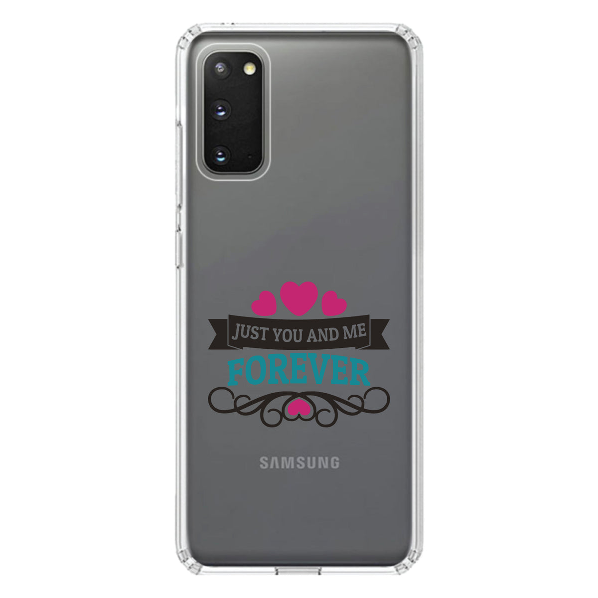 Just You And Me Forever Clear Shockproof iPhone Case, view 14