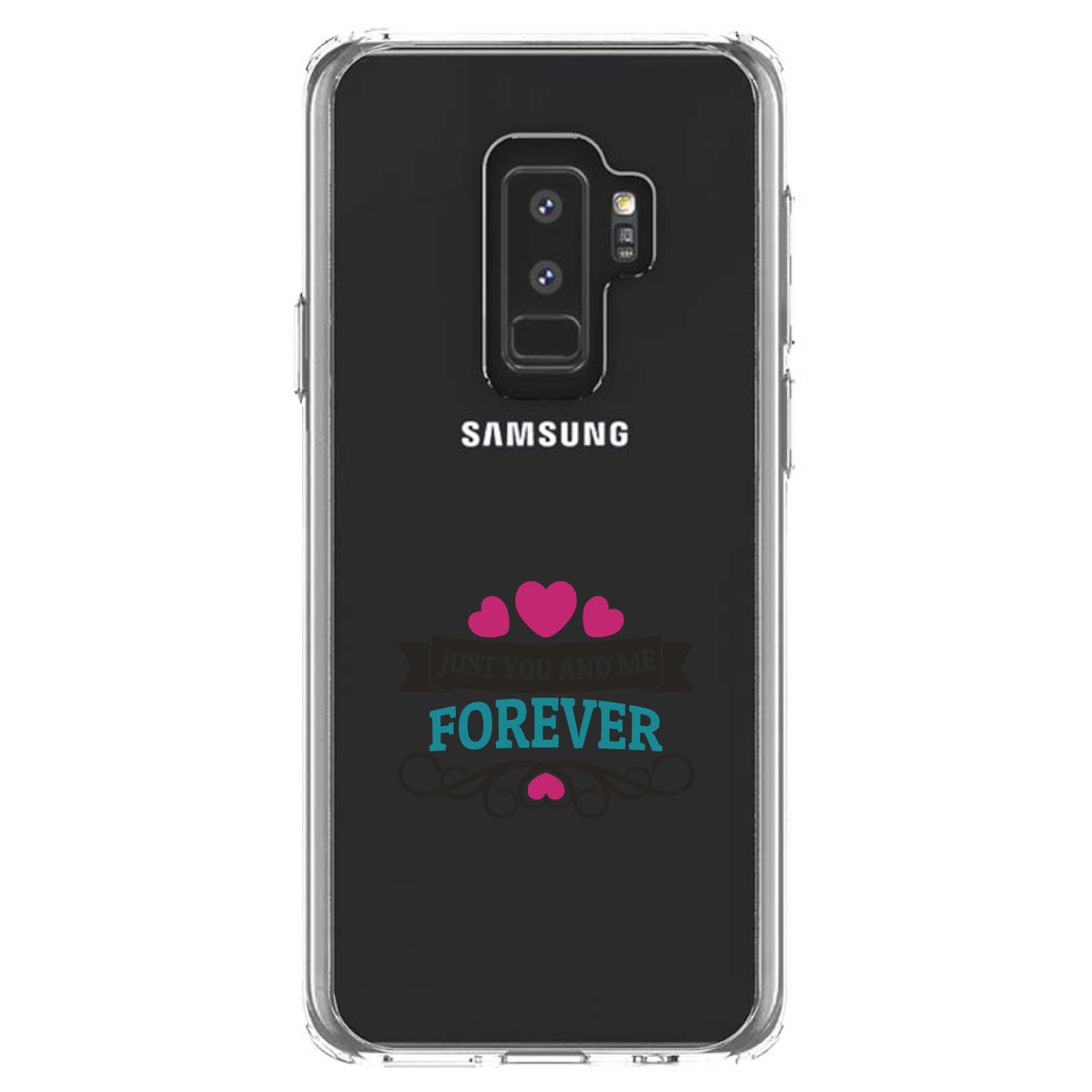 Just You And Me Forever Clear Shockproof iPhone Case, view 20
