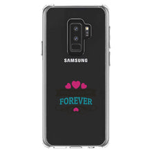 DistinctInk® Clear Shockproof Hybrid Case for Apple iPhone / Samsung Galaxy / Google Pixel - Just You And Me Forever