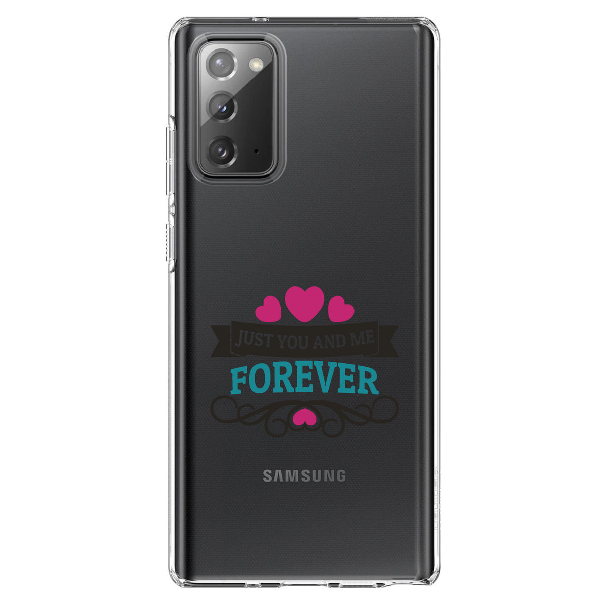 Just You And Me Forever Clear Shockproof iPhone Case, view 8