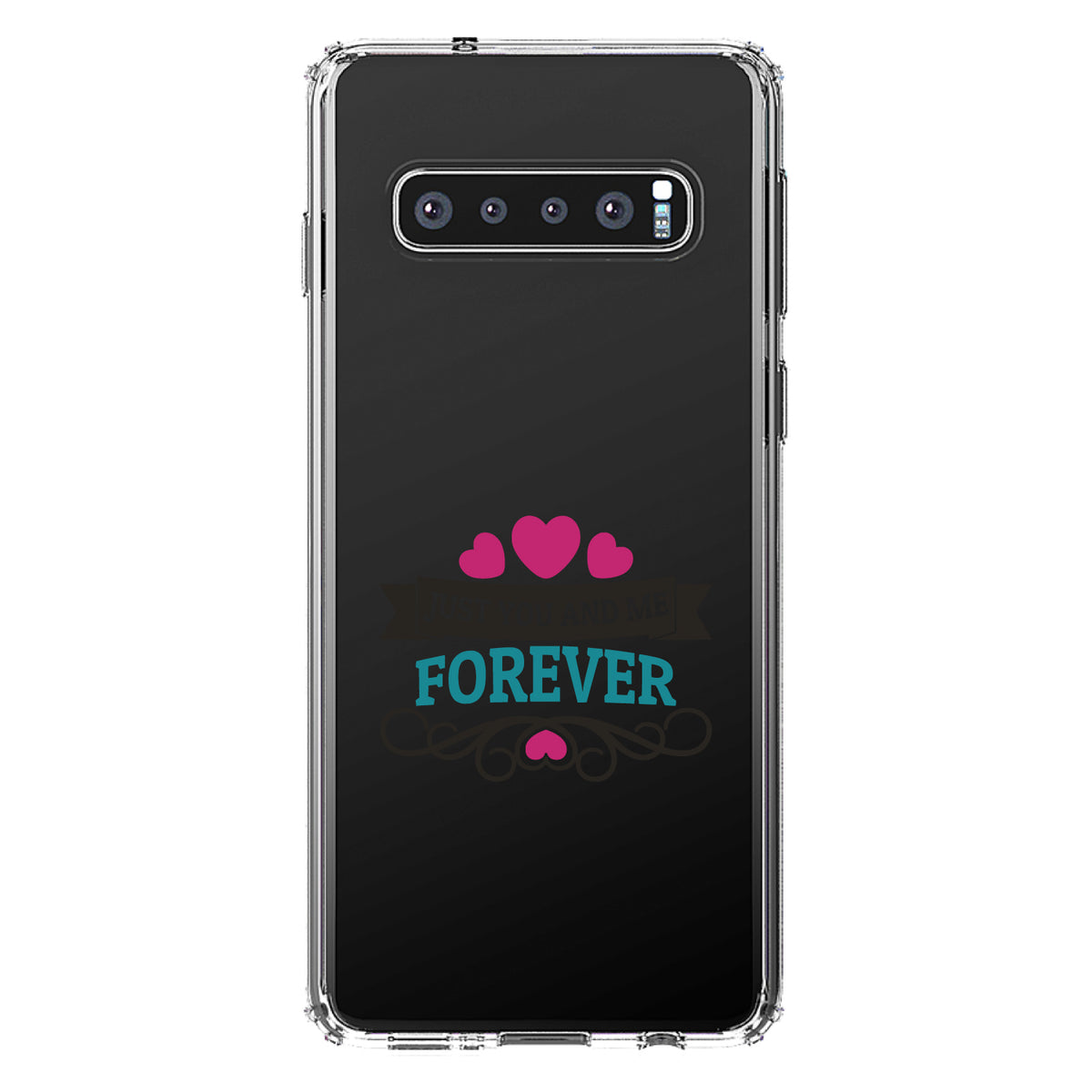 Just You And Me Forever Clear Shockproof iPhone Case, view 17