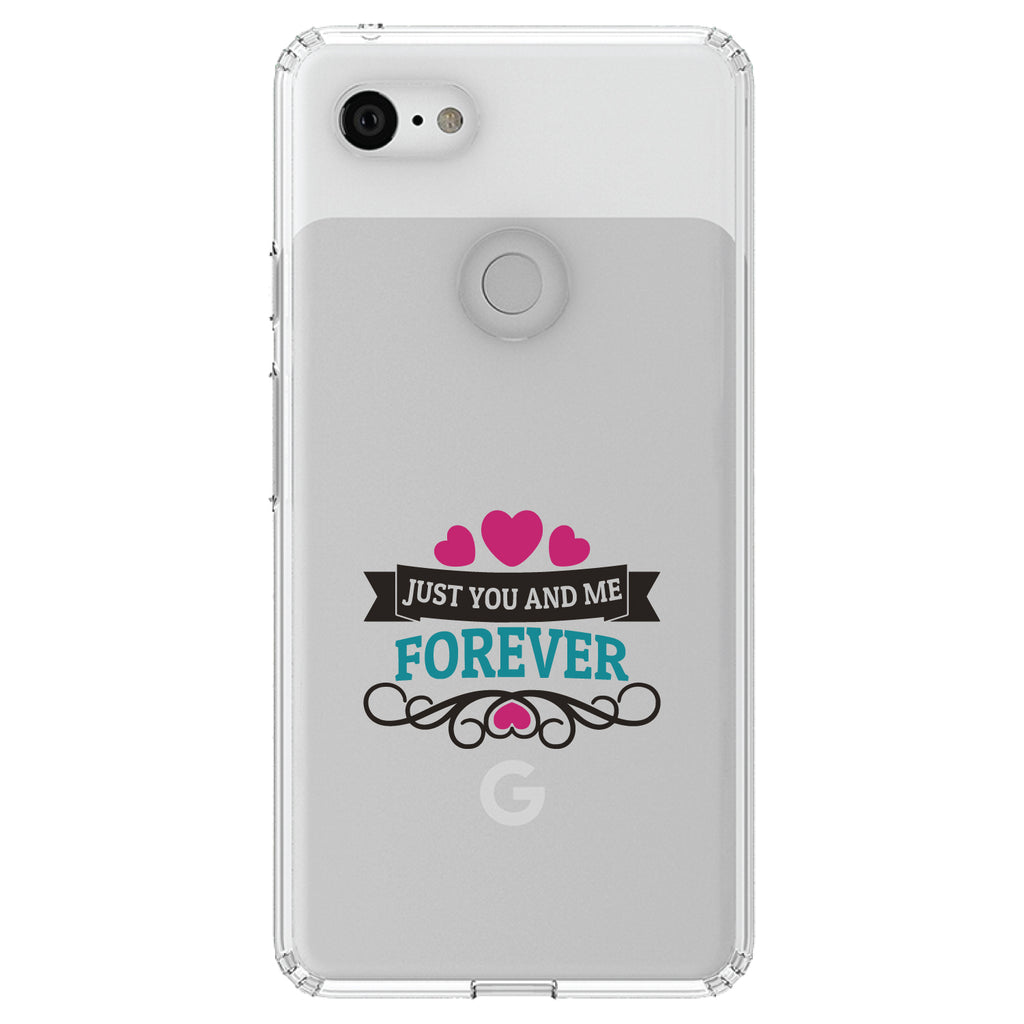 Just You And Me Forever Clear Shockproof iPhone Case, view 22