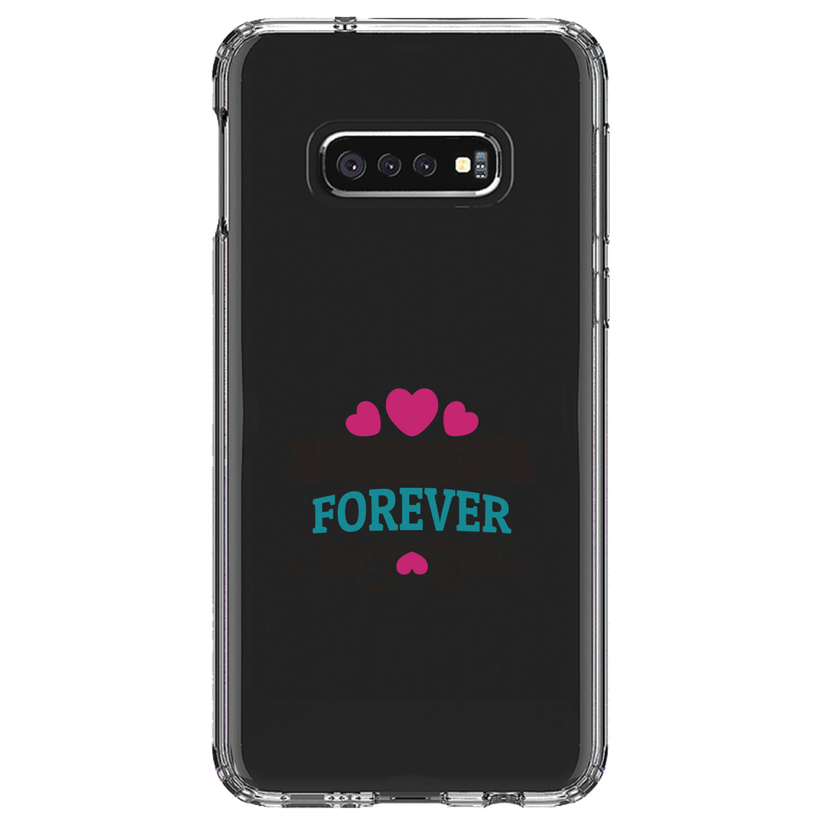 Just You And Me Forever Clear Shockproof iPhone Case, view 18
