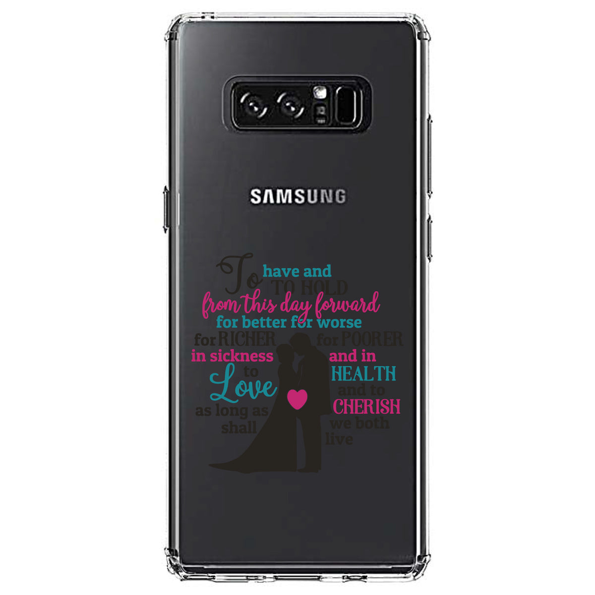 To Have & To Hold From This Day Forward Clear Shockproof iPhone Case, view 12