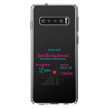 DistinctInk® Clear Shockproof Hybrid Case for Apple iPhone / Samsung Galaxy / Google Pixel - To Have & To Hold From This Day Forward