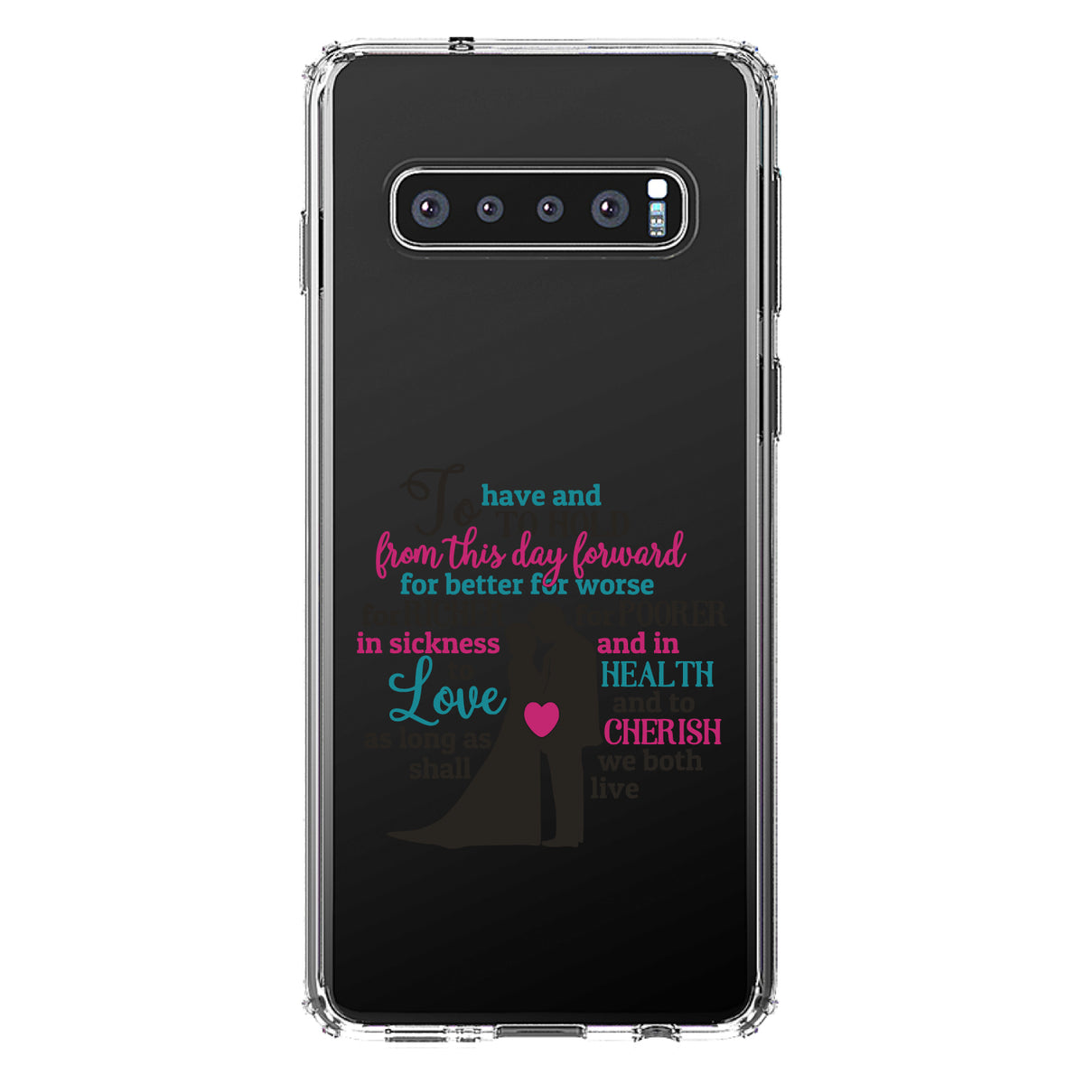 To Have & To Hold From This Day Forward Clear Shockproof iPhone Case, view 16