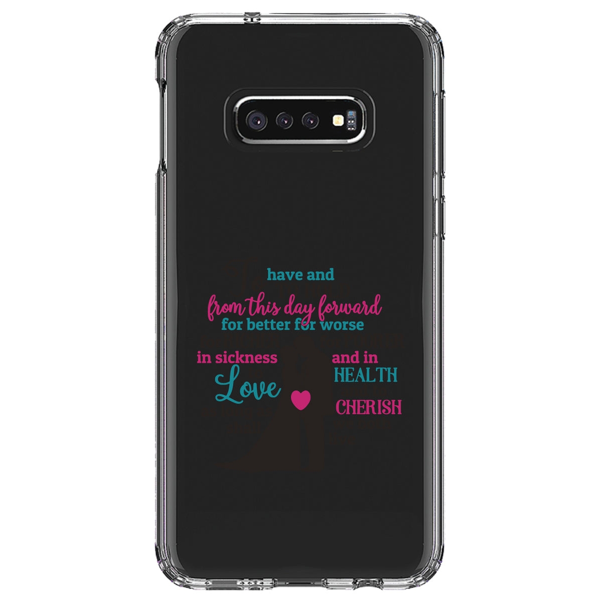 To Have & To Hold From This Day Forward Clear Shockproof iPhone Case, view 18