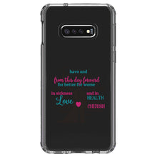 DistinctInk® Clear Shockproof Hybrid Case for Apple iPhone / Samsung Galaxy / Google Pixel - To Have & To Hold From This Day Forward