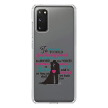 DistinctInk® Clear Shockproof Hybrid Case for Apple iPhone / Samsung Galaxy / Google Pixel - To Have & To Hold From This Day Forward