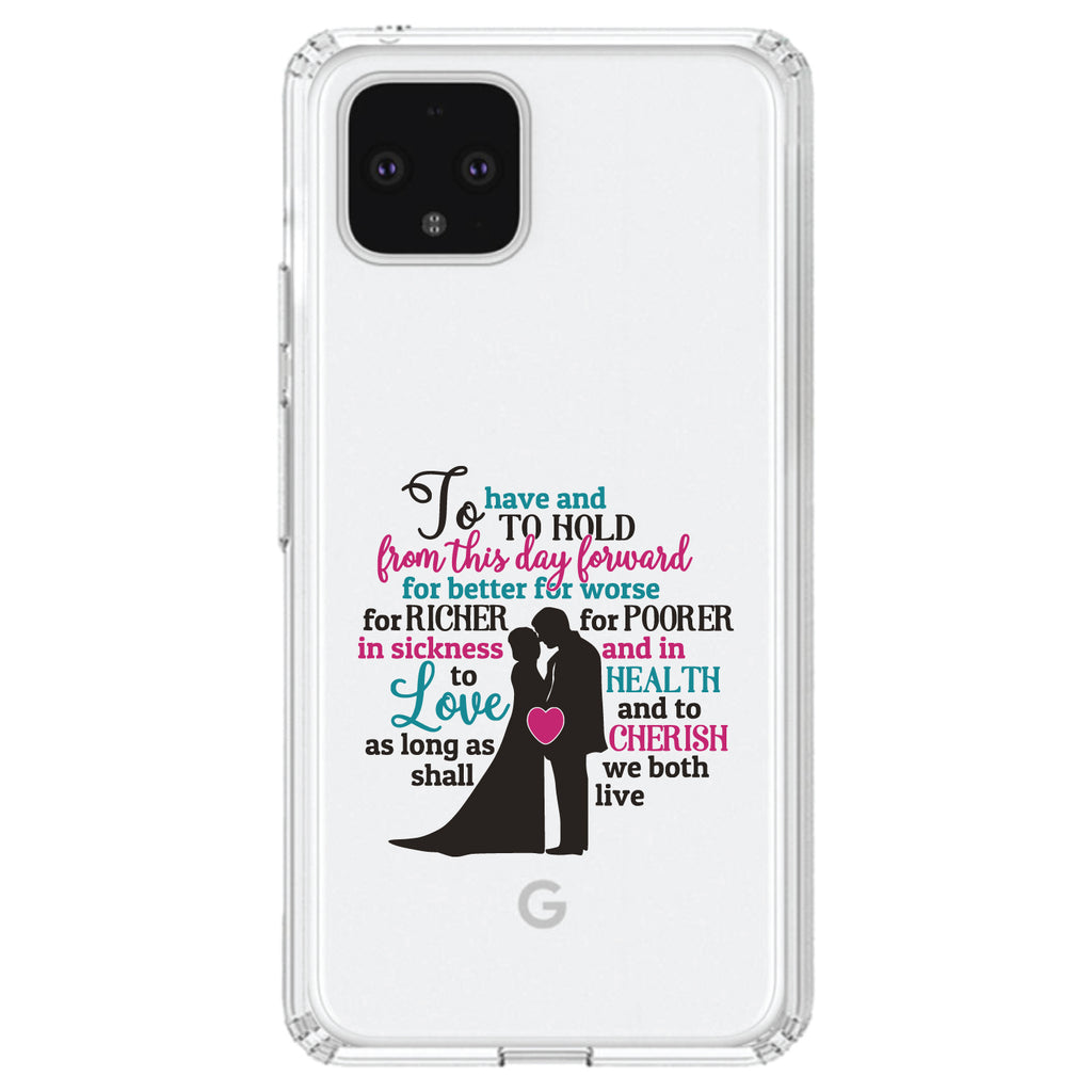 To Have & To Hold From This Day Forward Clear Shockproof iPhone Case, view 24