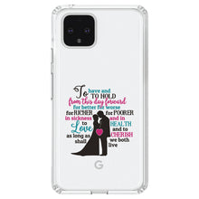 DistinctInk® Clear Shockproof Hybrid Case for Apple iPhone / Samsung Galaxy / Google Pixel - To Have & To Hold From This Day Forward