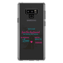 DistinctInk® Clear Shockproof Hybrid Case for Apple iPhone / Samsung Galaxy / Google Pixel - To Have & To Hold From This Day Forward