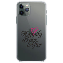 DistinctInk® Clear Shockproof Hybrid Case for Apple iPhone / Samsung Galaxy / Google Pixel - Happily Ever After Heart