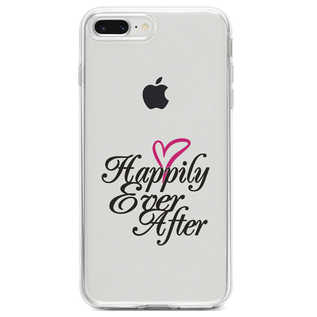 Happily Ever After Heart Clear Shockproof iPhone Case, view 6
