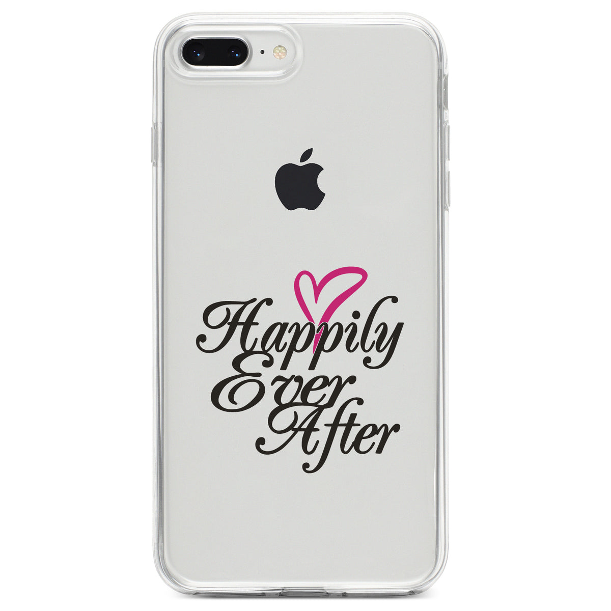 Happily Ever After Heart Clear Shockproof iPhone Case, view 6