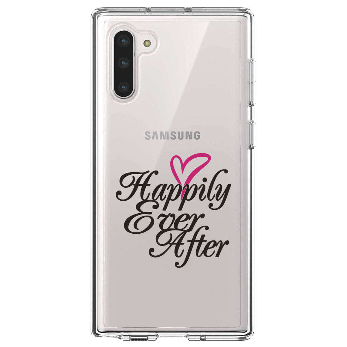 Happily Ever After Heart Clear Shockproof iPhone Case, view 9