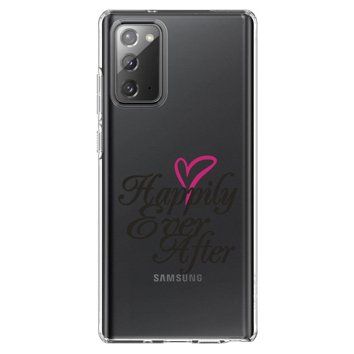 Happily Ever After Heart Clear Shockproof iPhone Case, view 7