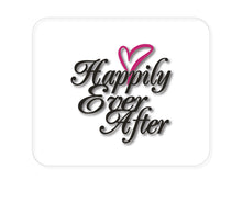 DistinctInk Custom Foam Rubber Mouse Pad - 1/4" Thick - Happily Ever After Heart