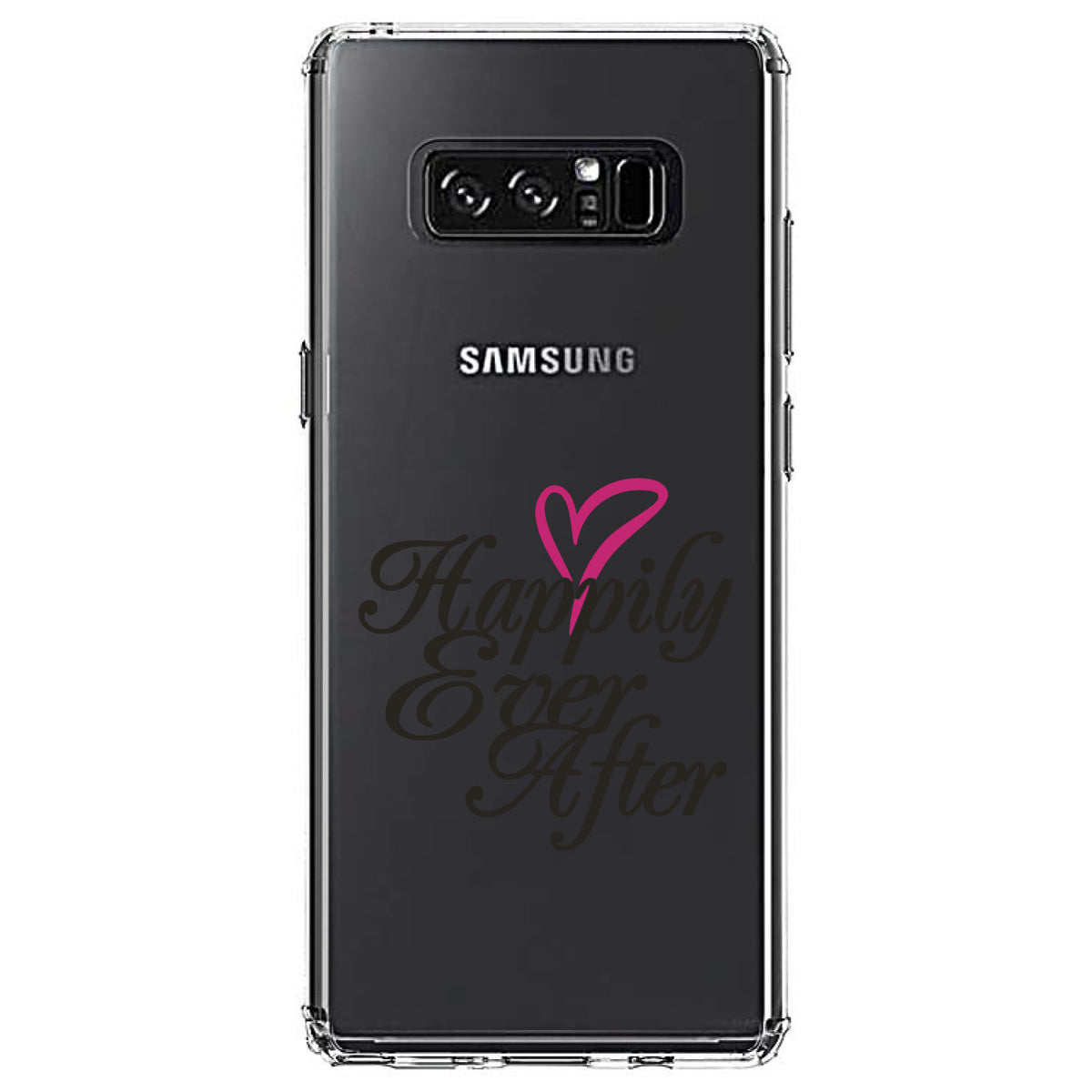 Happily Ever After Heart Clear Shockproof iPhone Case, view 12