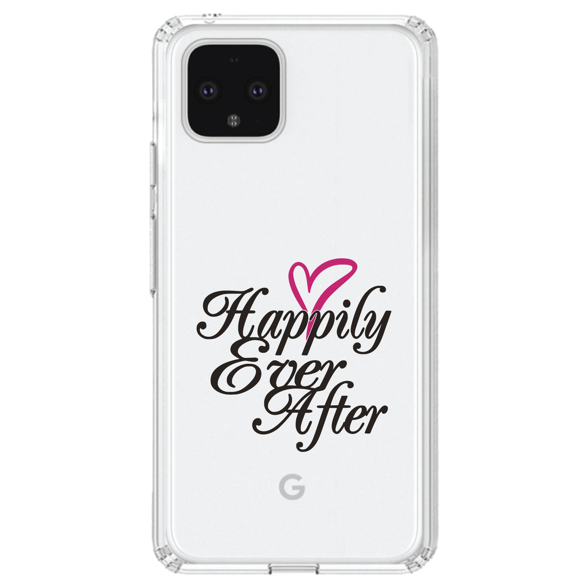 Happily Ever After Heart Clear Shockproof iPhone Case, view 23
