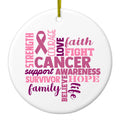 Word Art Ceramic Ornament