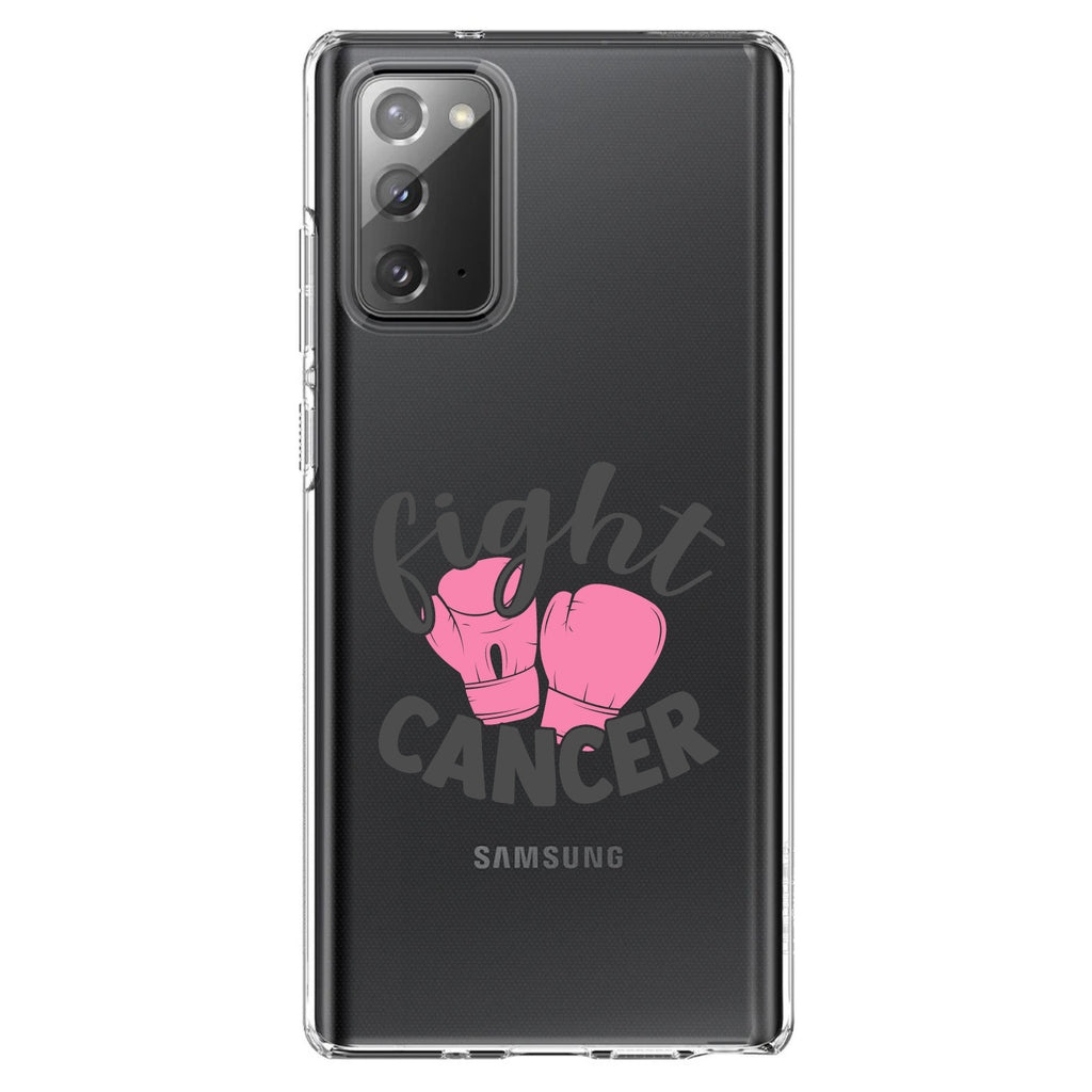 Pink Ribbon Cancer, Fight Boxing Gloves Clear Shockproof iPhone Case, view 8