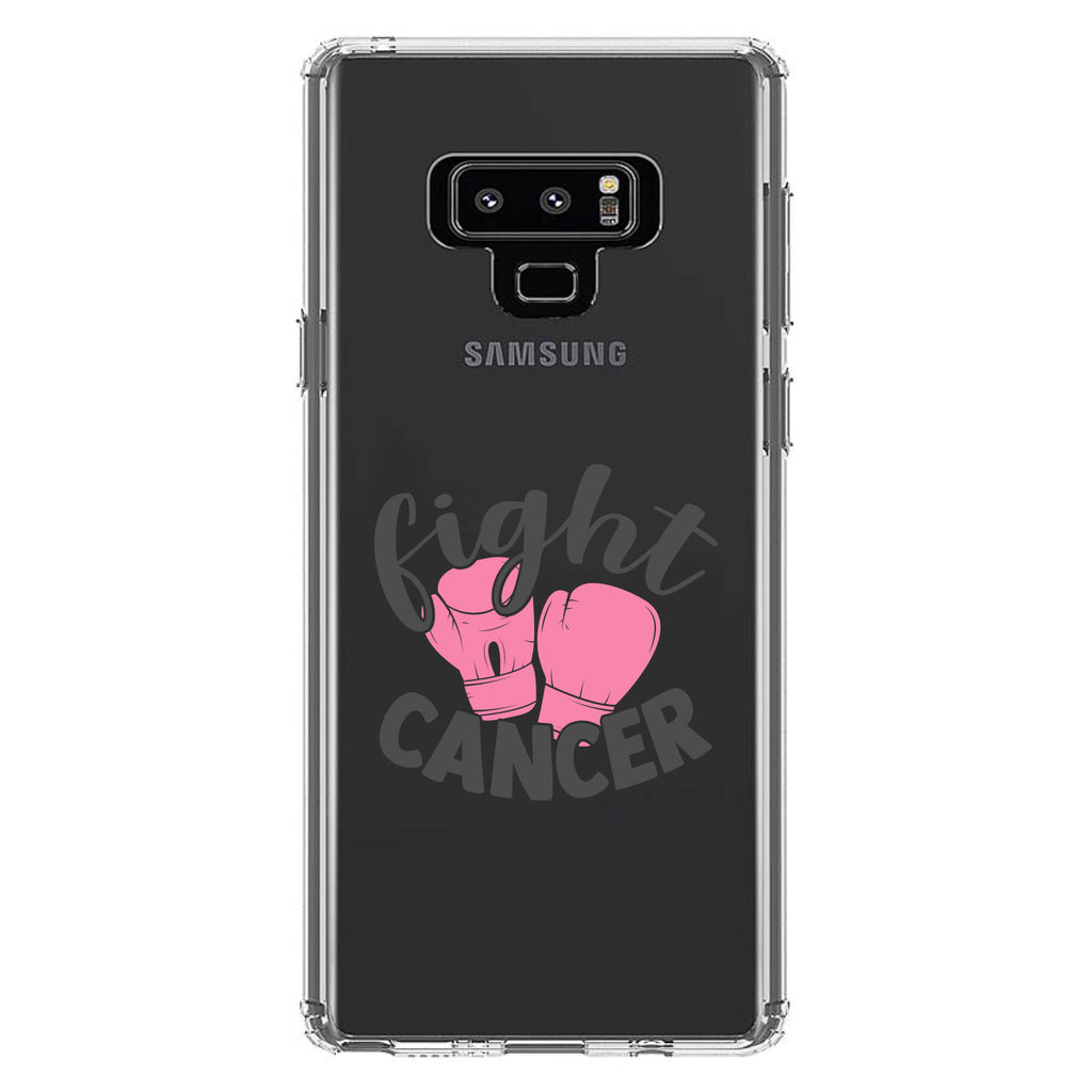 Pink Ribbon Cancer, Fight Boxing Gloves Clear Shockproof iPhone Case, view 11