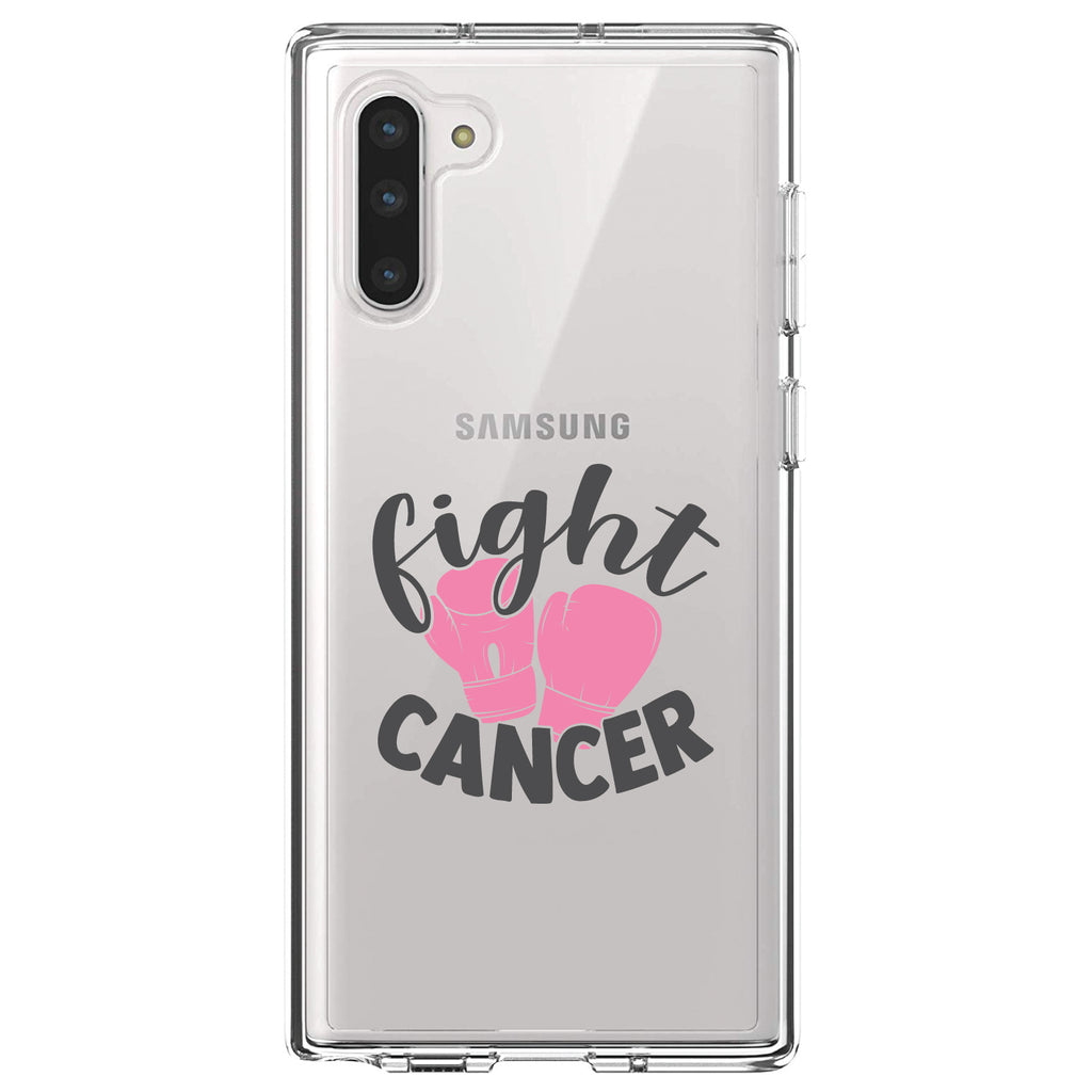 Pink Ribbon Cancer, Fight Boxing Gloves Clear Shockproof iPhone Case, view 9