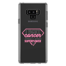DistinctInk® Clear Shockproof Hybrid Case for Apple iPhone / Samsung Galaxy / Google Pixel - I Fight Cancer What's Your Superpower