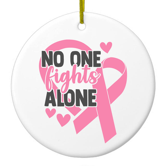 No One Fights Alone Ceramic Ornament