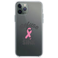 Pink Ribbon Cancer, Refuse to Sink Anchor Clear Shockproof iPhone Case
