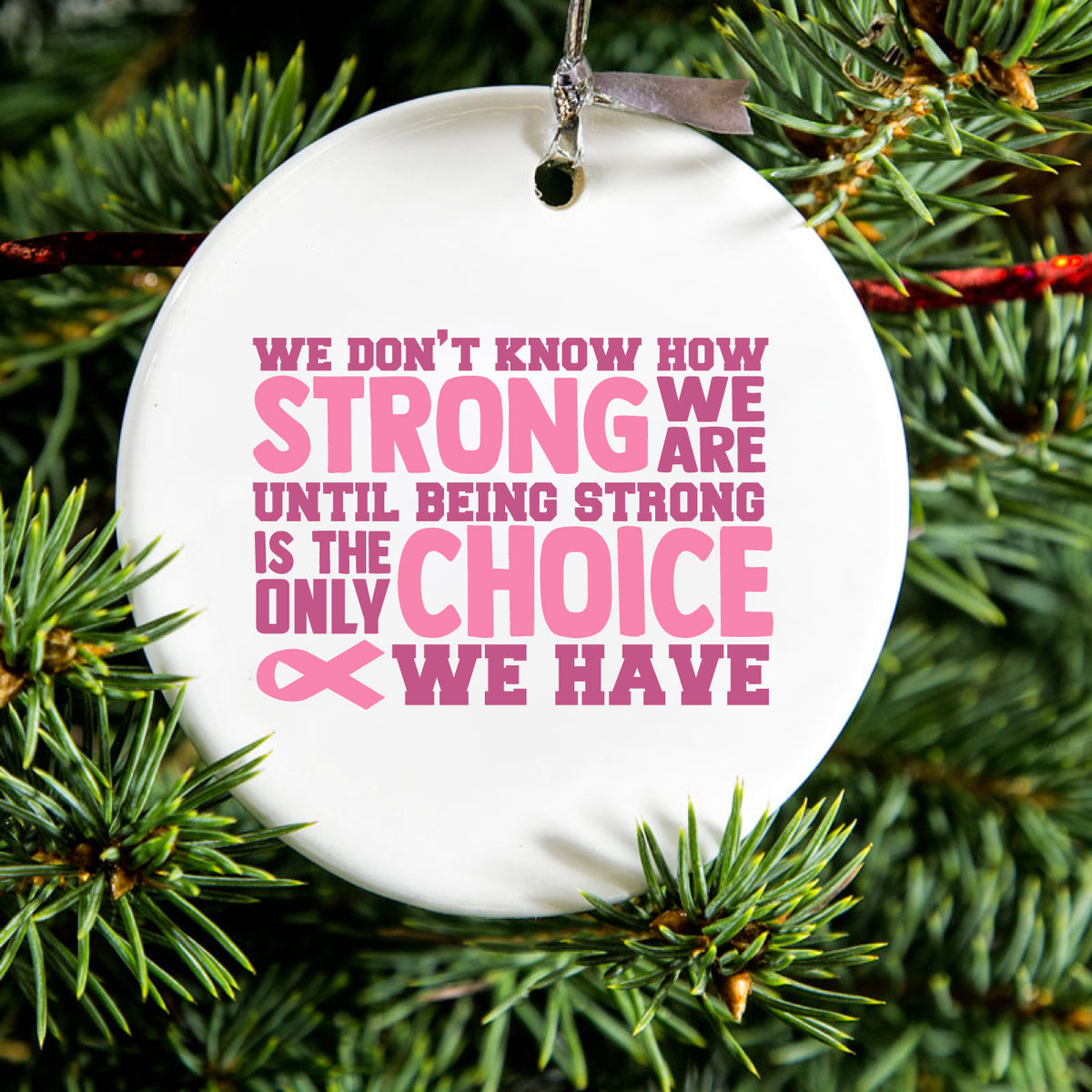 How STRONG We Are Ceramic Ornament, view 2