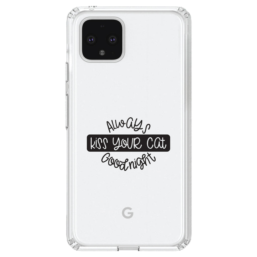 Always Kiss Your Cat Goodnight Clear Shockproof iPhone Case, view 24