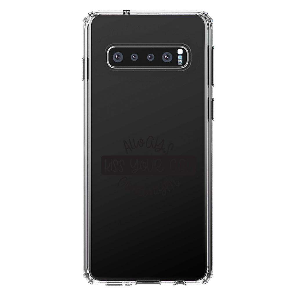 Always Kiss Your Cat Goodnight Clear Shockproof iPhone Case, view 16
