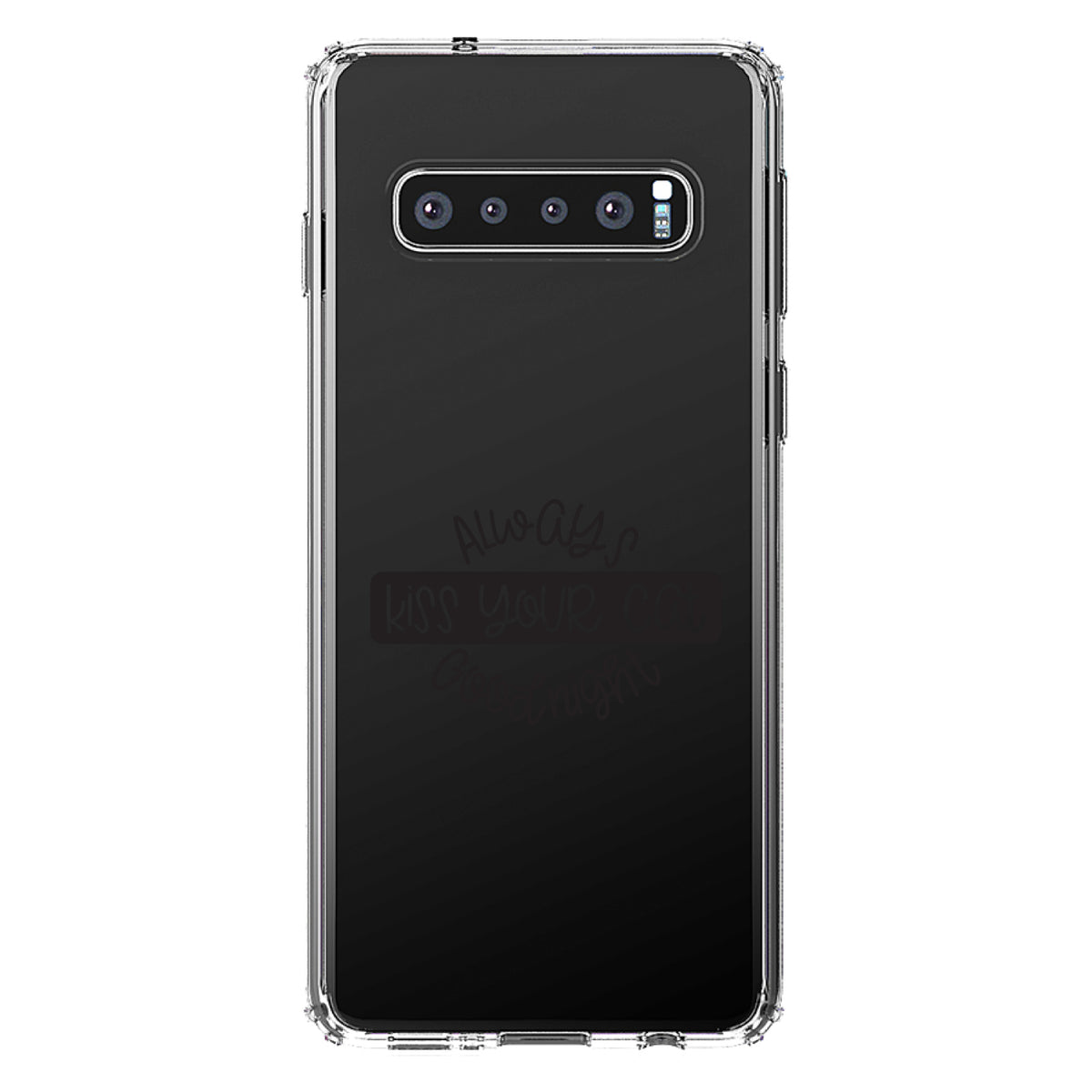 Always Kiss Your Cat Goodnight Clear Shockproof iPhone Case, view 16