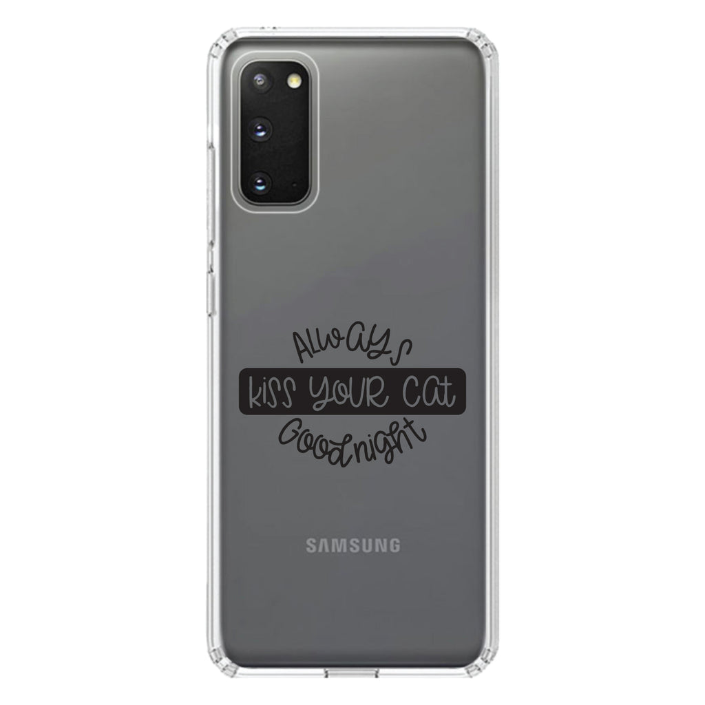 Always Kiss Your Cat Goodnight Clear Shockproof iPhone Case, view 15