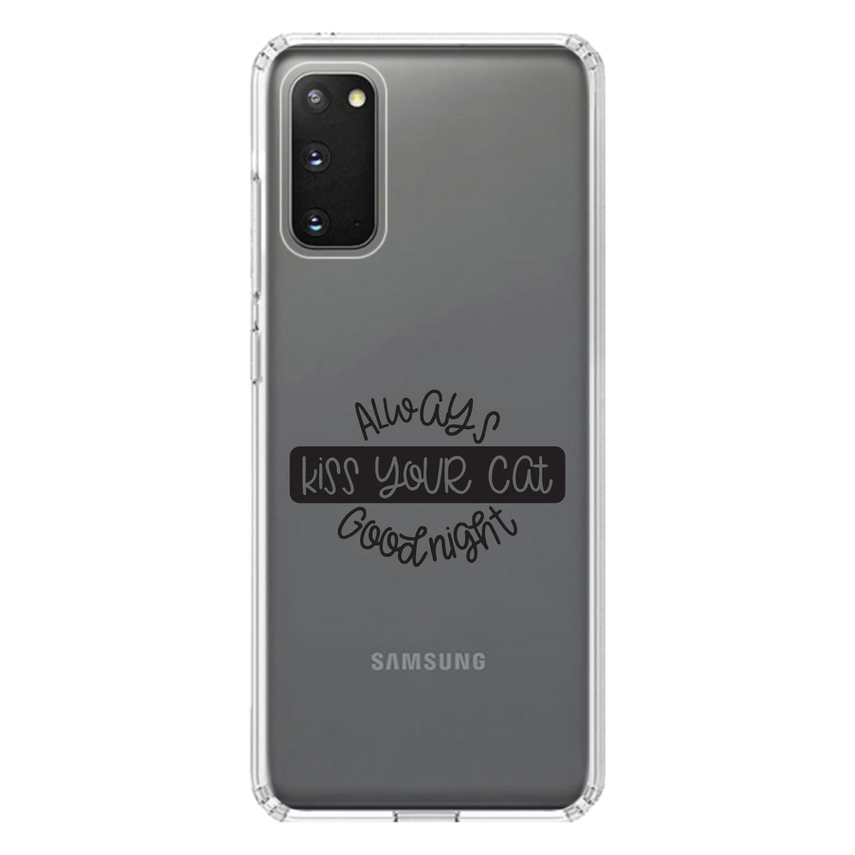 Always Kiss Your Cat Goodnight Clear Shockproof iPhone Case, view 13