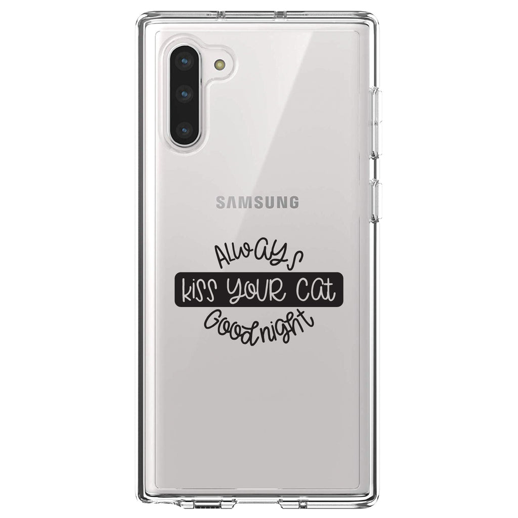 Always Kiss Your Cat Goodnight Clear Shockproof iPhone Case, view 9