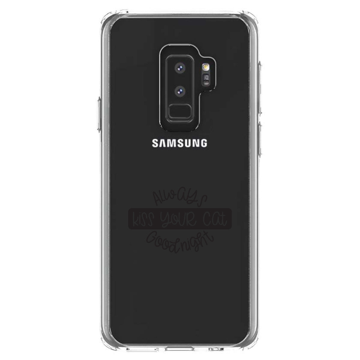 Always Kiss Your Cat Goodnight Clear Shockproof iPhone Case, view 20