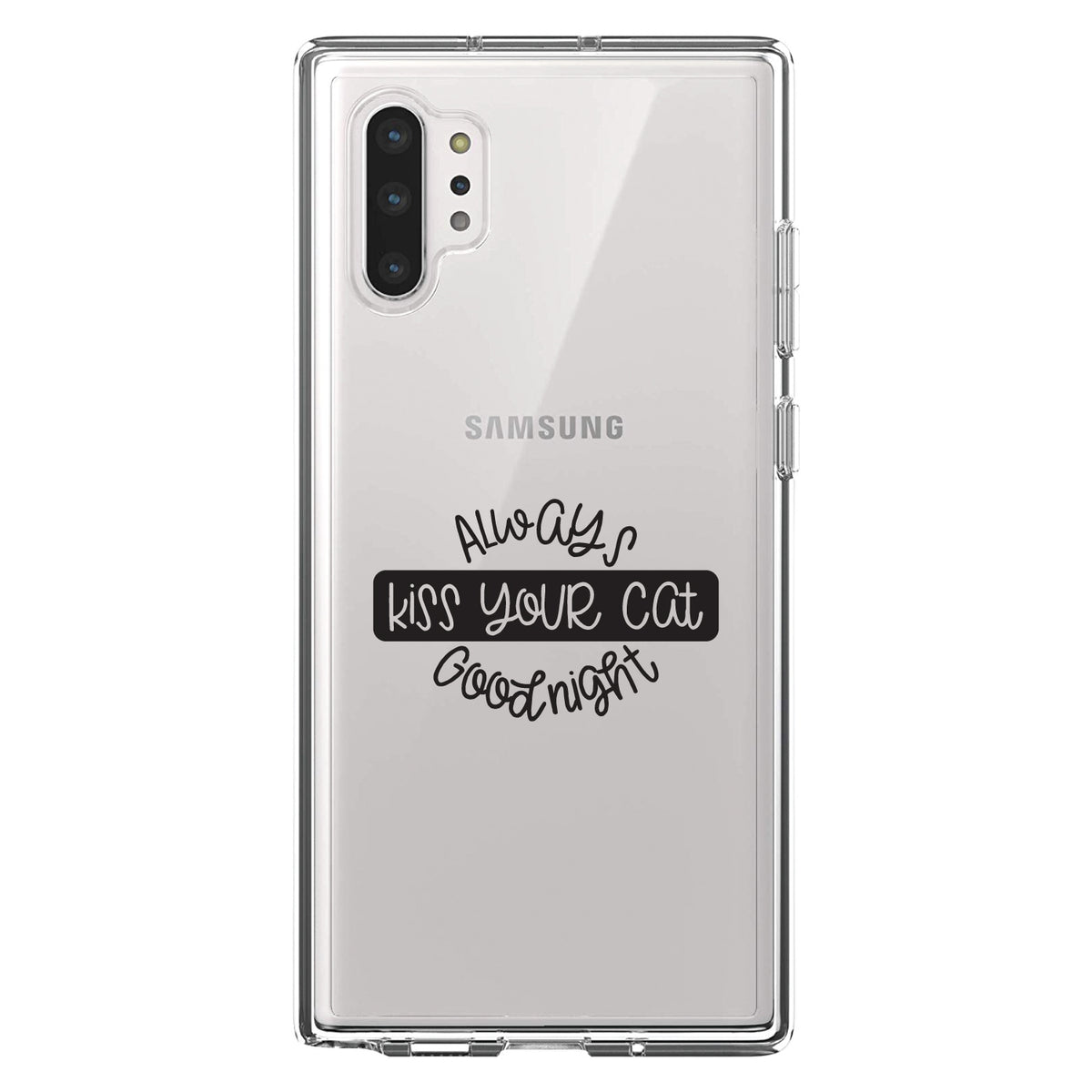 Always Kiss Your Cat Goodnight Clear Shockproof iPhone Case, view 10