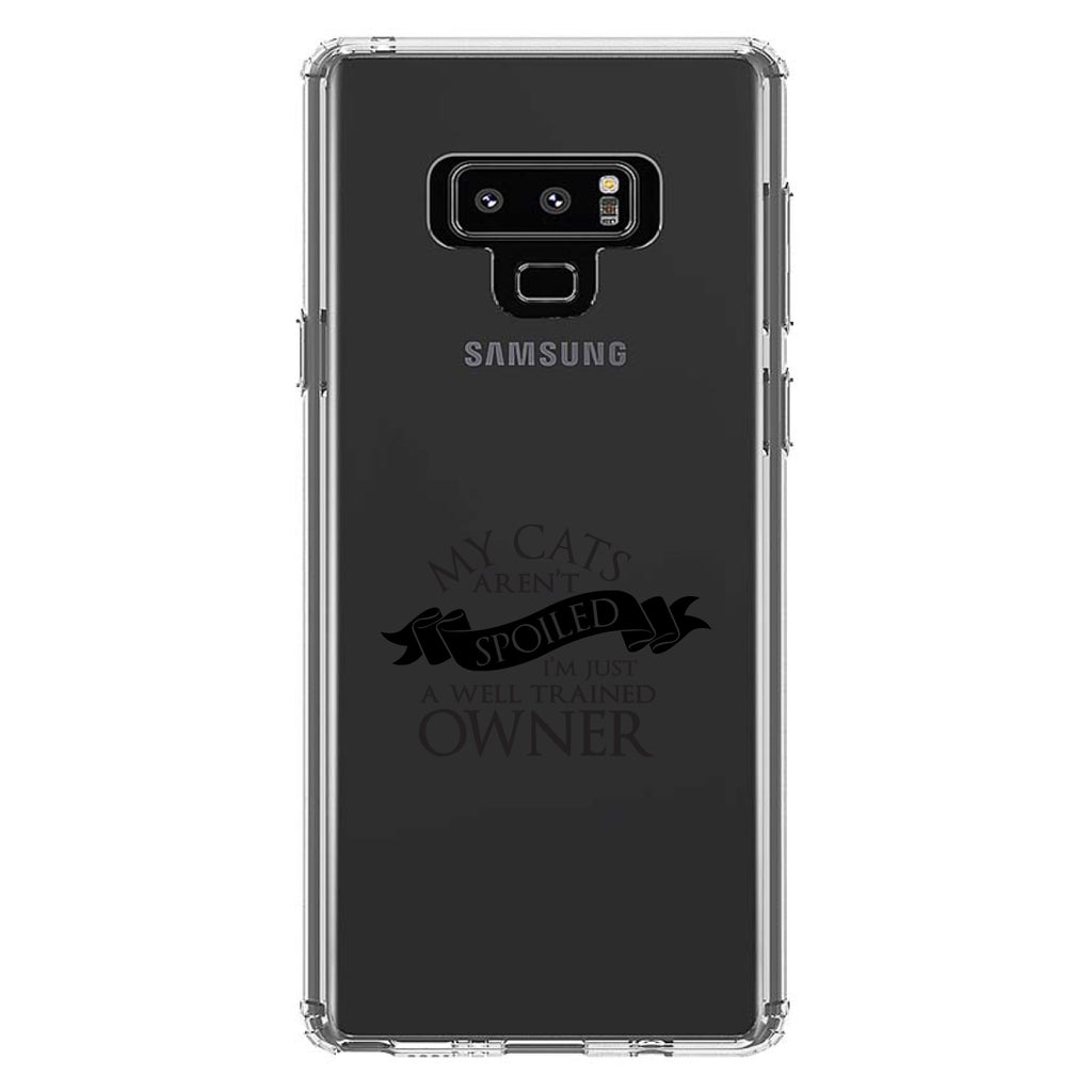 Cats Aren't Spoiled Well Trained Owner Clear Shockproof iPhone Case, view 11