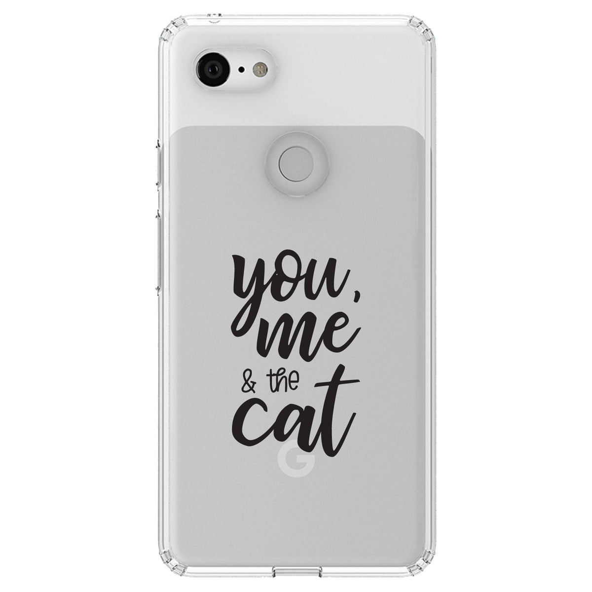 You, Me & the Cat Clear Shockproof iPhone Case, view 22