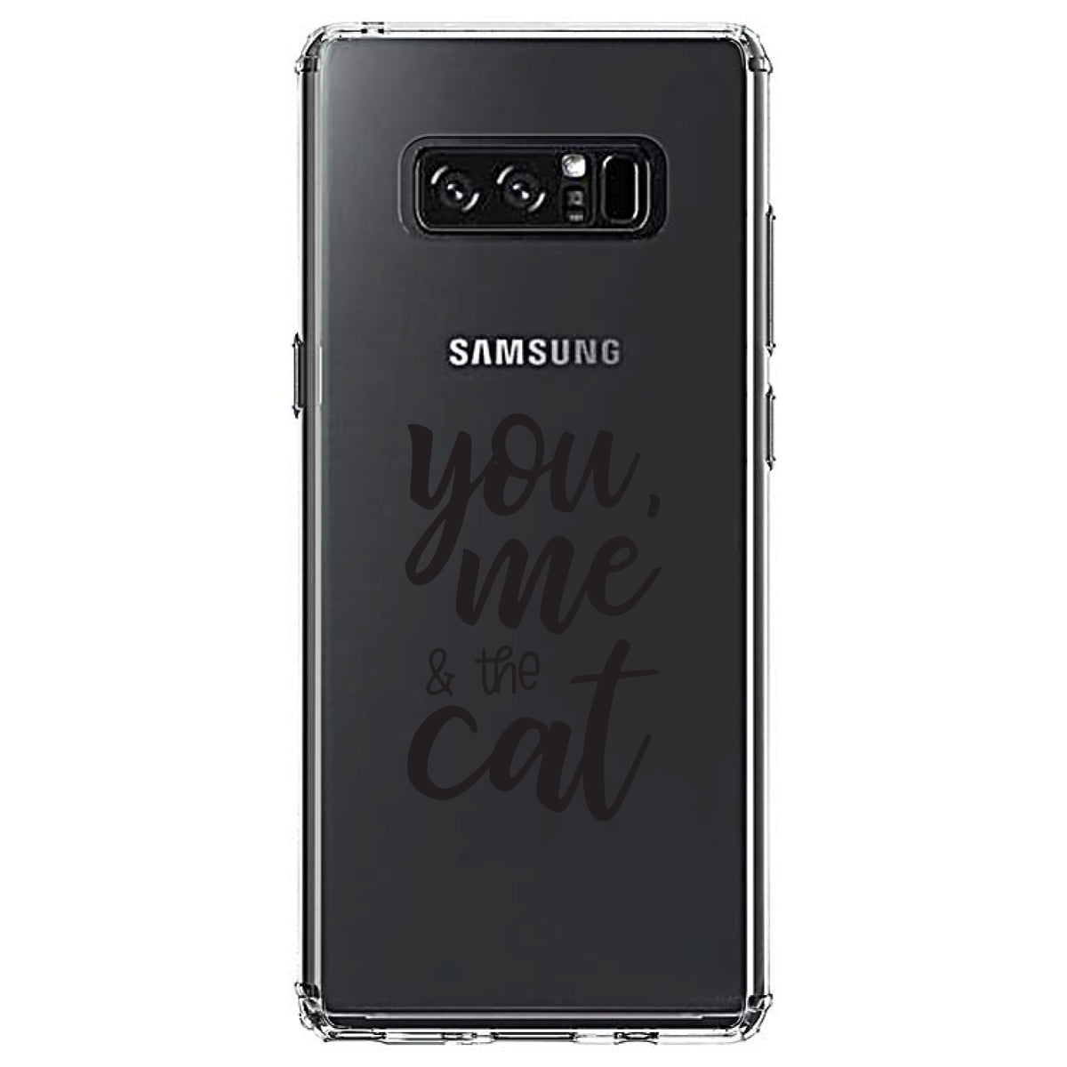 You, Me & the Cat Clear Shockproof iPhone Case, view 12